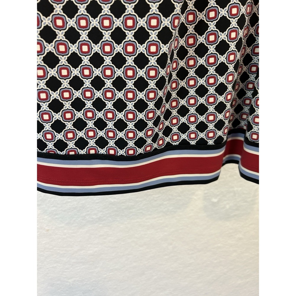 Talbots Dress Women's XS Cap Sleeve Knit Stretch Tie Front Black Blue Red Career - Picture 6 of 9